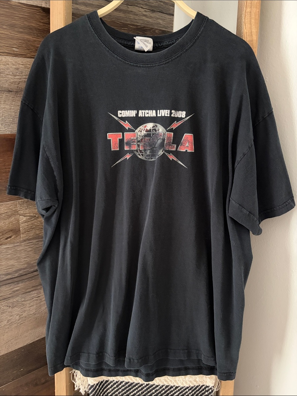 2008 Tesla “Comin Atcha Live!” Band Tee